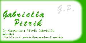 gabriella pitrik business card